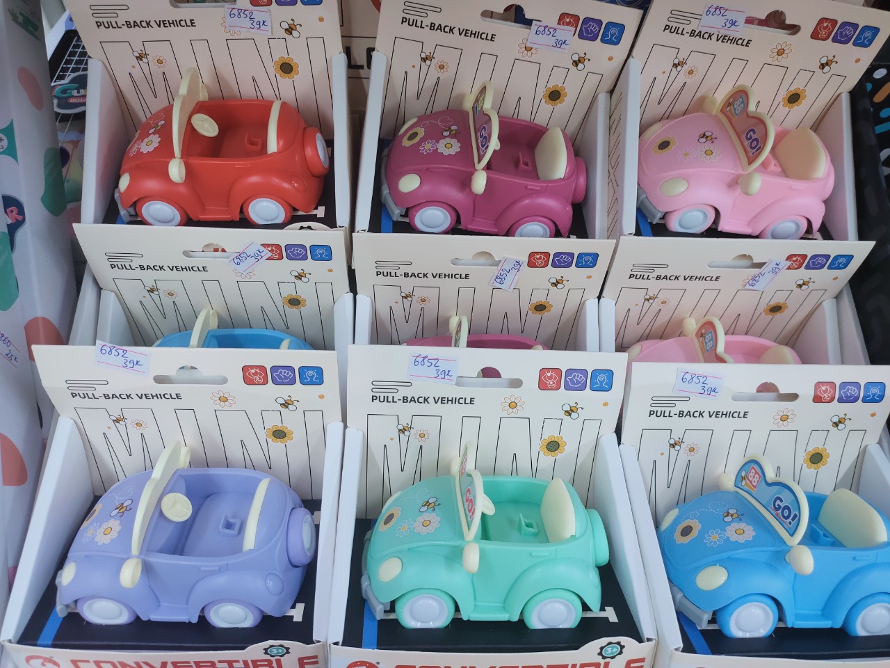 Xe Ô tô BHI Kids Chạy Đà Mui Trần Siêu Dễ Thương 6 Màu Pastel Nhựa ABS Tỉ lệ 1 : 64