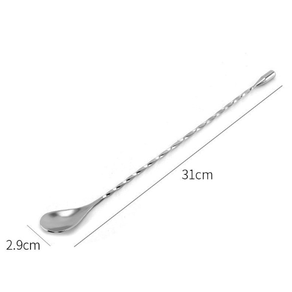 Thìa pha chế đầu bi - bar spoon