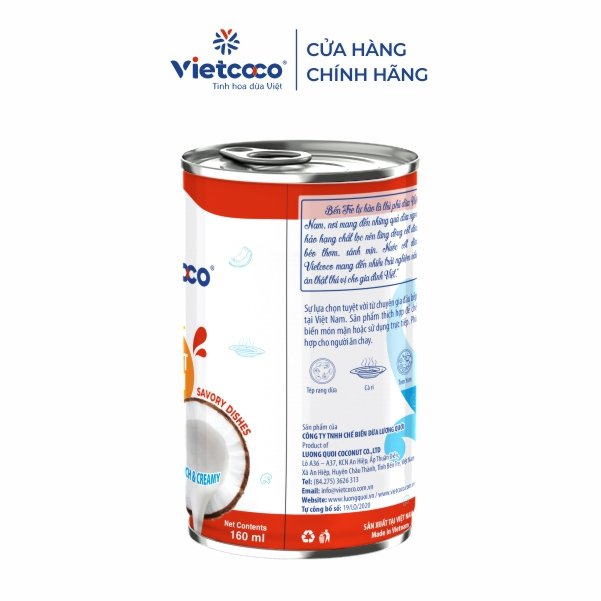 Nước cốt dừa tươi Vietcoco 160ml - Món mặn