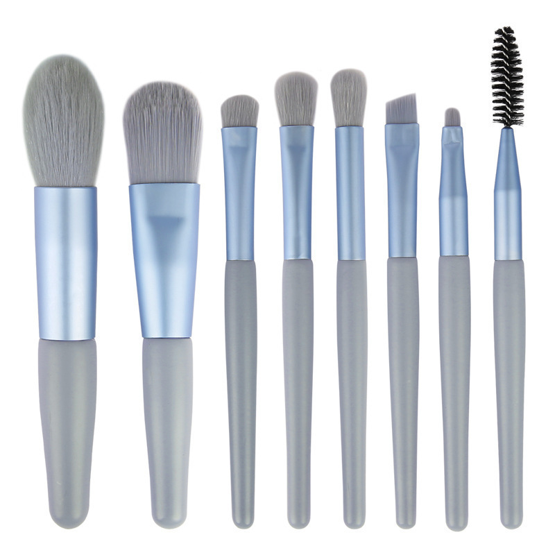 Set 8/13 cọ trang điểm cán gỗ lông mềm mini xinh xắn Joyee810