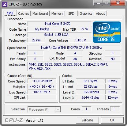 CPU Core i5-3470 Socket 1155 3.6GHz (4 lõi, 4 luồng)-Tặng keo tản nhiệt