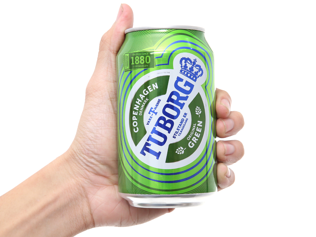 6 lon bia Tuborg 330ml