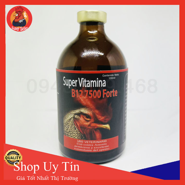 B12 7500 for.te chai 100ml-chích hừng gà-tăng cơ-bo lớn-dẻo dai-bền sức