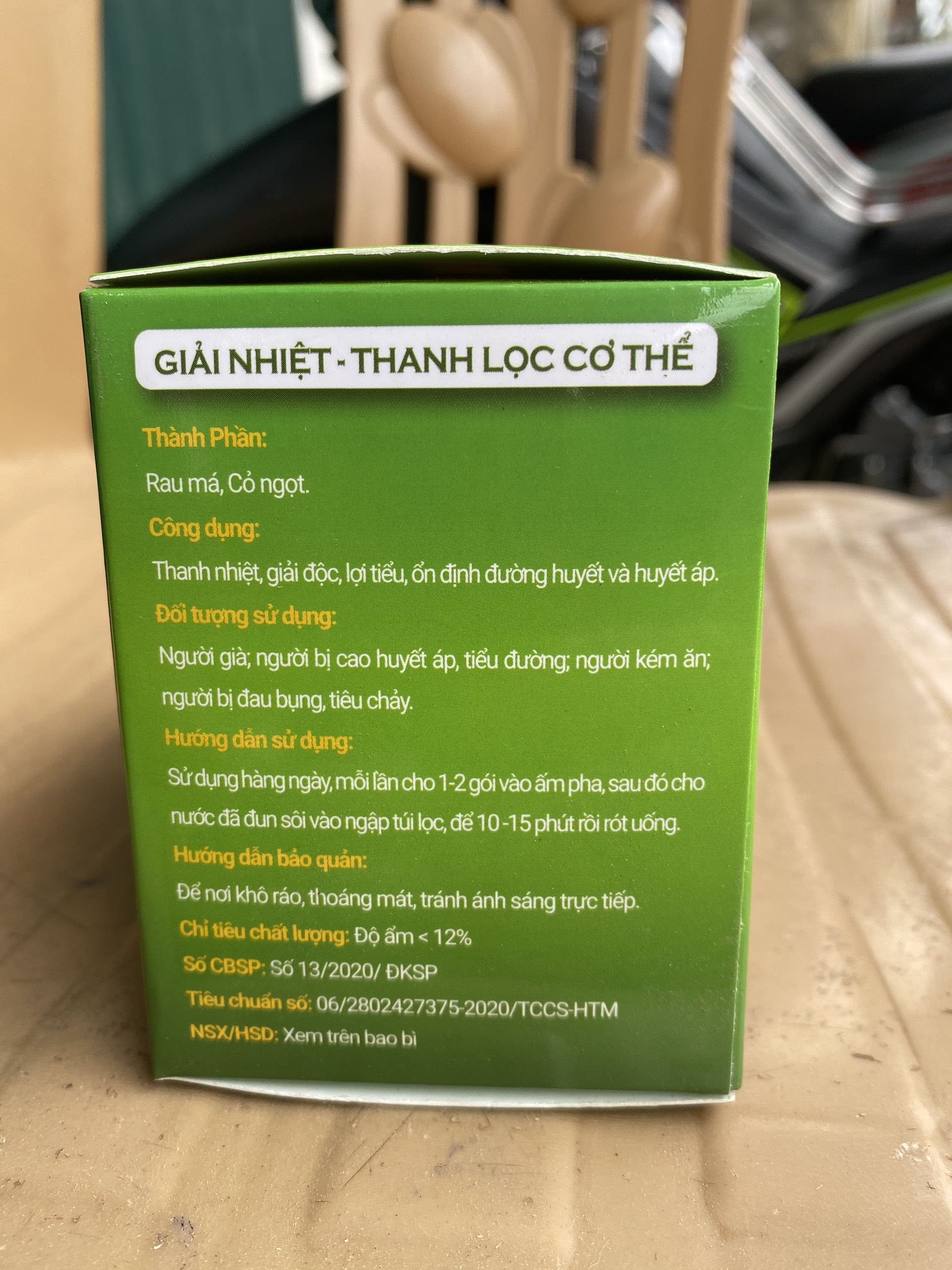 Trà Rau Má Thanh Lọc cơ thể