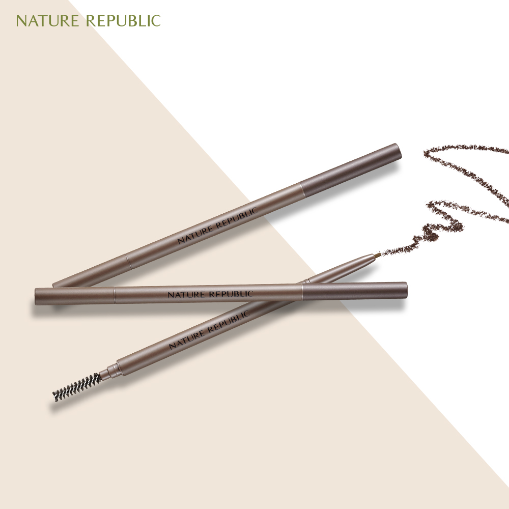 (date t1/2025)Nature Republic Chì kẻ mày Botanical Micro Slim Brow Pencil 0.08g