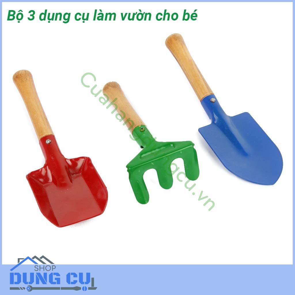 Bộ 3 dụng cụ làm vườn cho bé