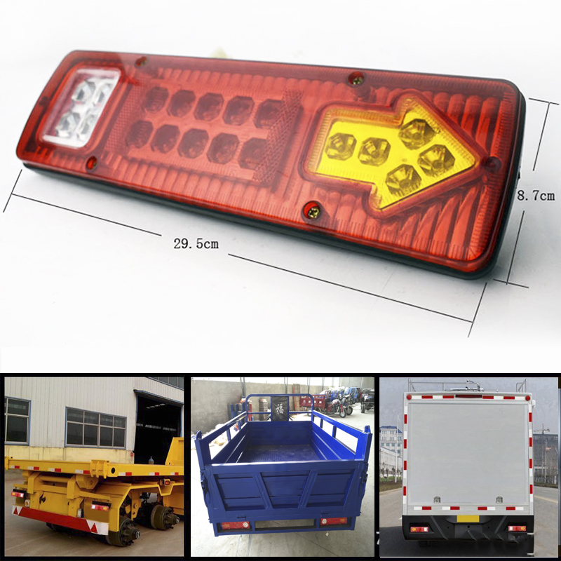 Đèn hậu đèn đuôi cho xe ba gác xe tải ( 1 cái ), thiết kế tiêu chuẩn cho xe tải, xe kéo, xe ba bánh, chất liệu ABS