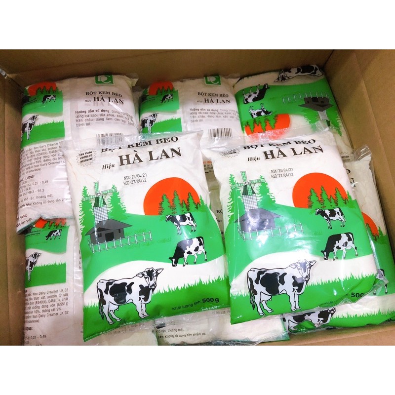 BỘT KEM BÉO HÀ LAN, BỘT BÉO TRÀ SỮA 500G