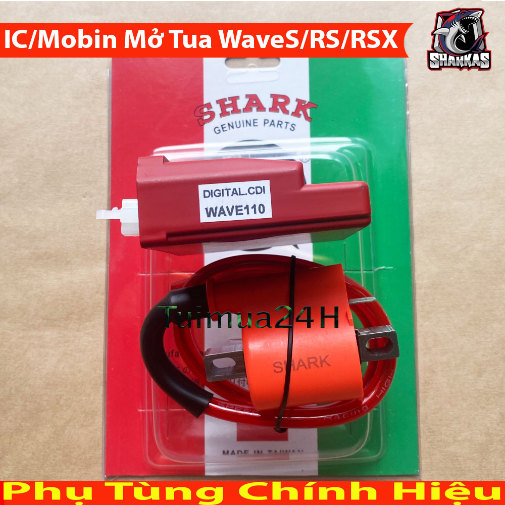 Combo ic và mobin sườn shark mở tua honda wave s110, rs110, rsx110