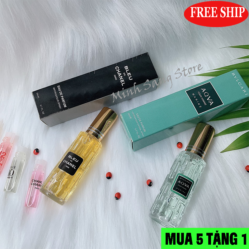 [HCM]COMBO 2 CHAI NƯỚC HOA NAM BLUE + AQUA 20ML