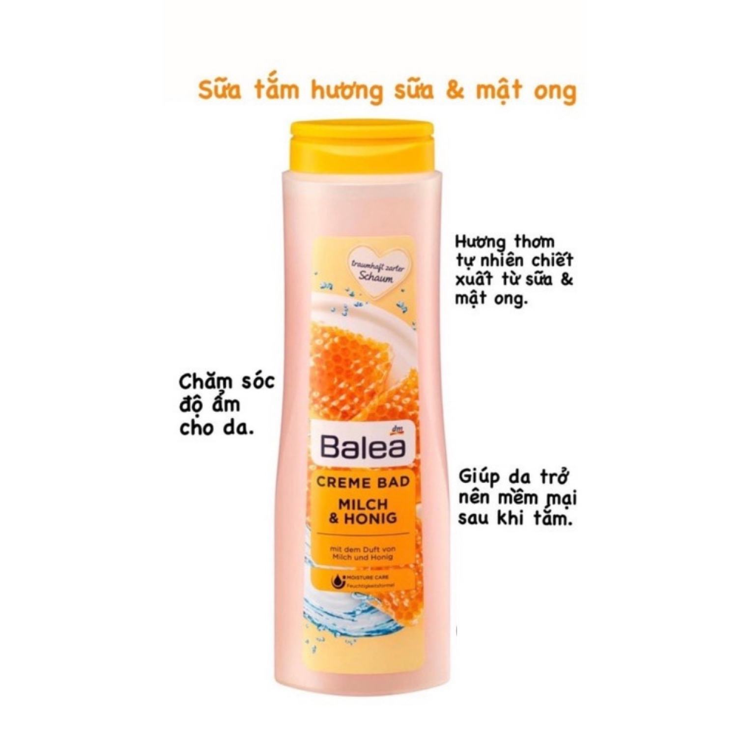 [Hàng Đức chính hãng.HN] Sữa tắm Balea Mật Ong 750ml của Đức{hangducairberlin}