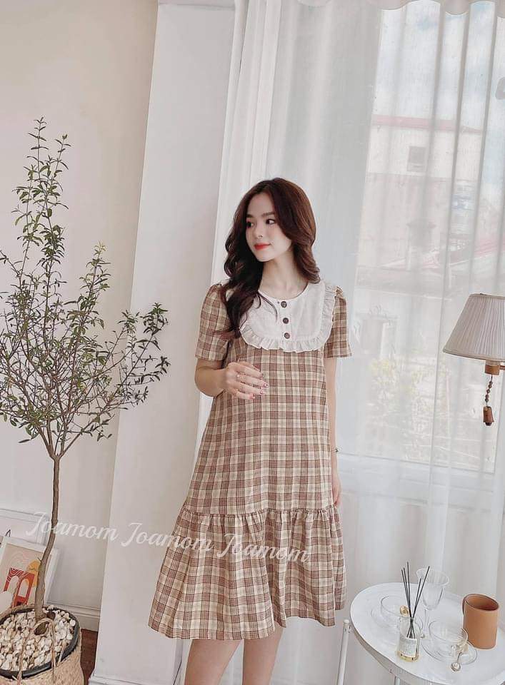 Đầm bầu thời trang thiết kế công sở dáng dài phong cách Hàn Quốc rẻ đẹp - Váy bầu đẹp giá rẻ