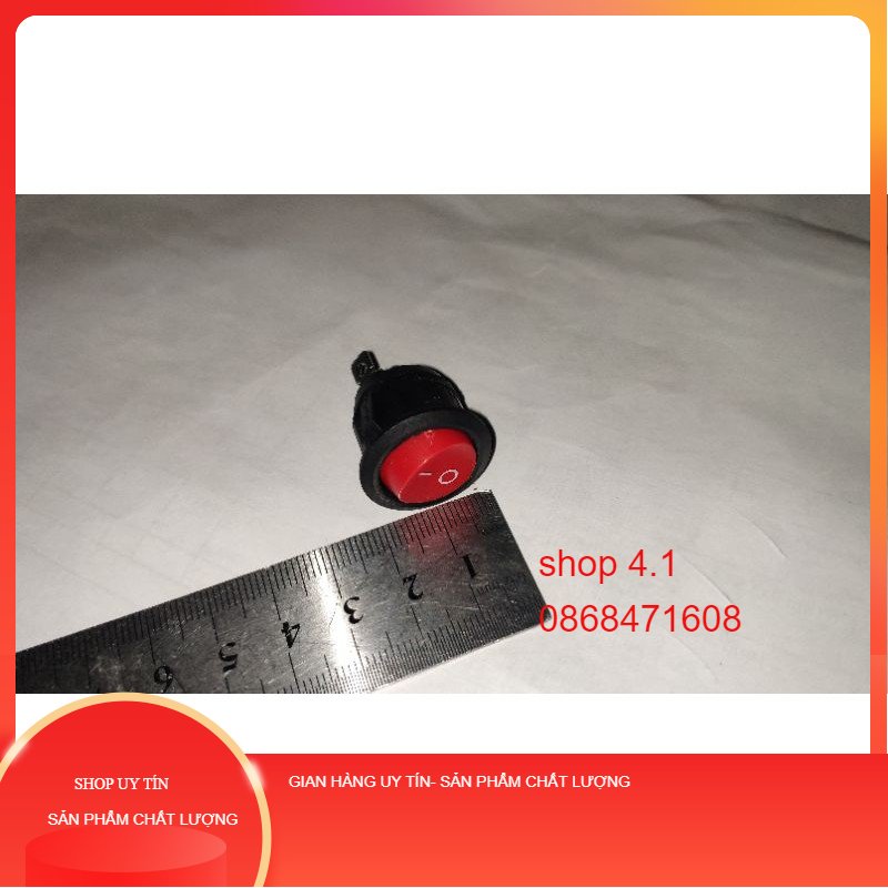 Công tắc bập bênh tròn đỏ - ON-OFF 2/3 chân