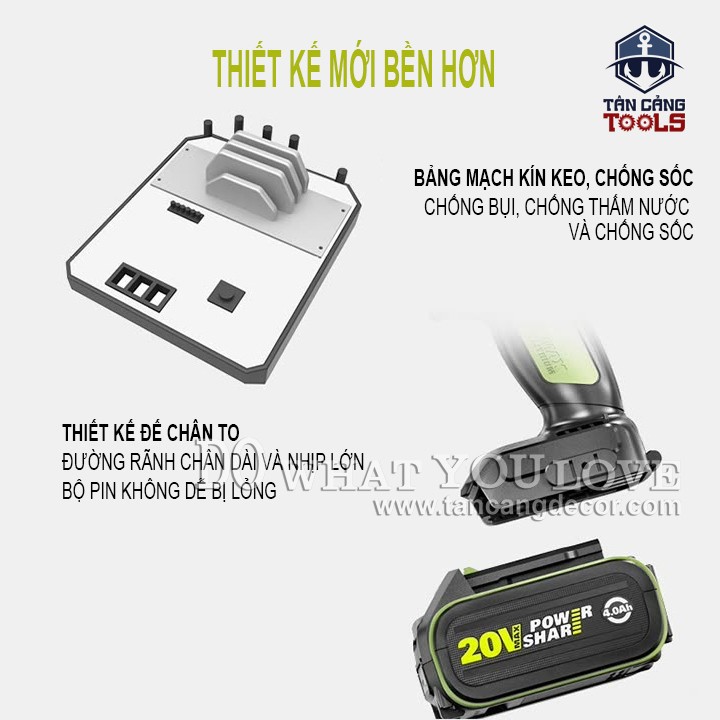 [Trả góp 0%] Máy Khoan Vặn Vít Dùng Pin 20V Worx WU185.1