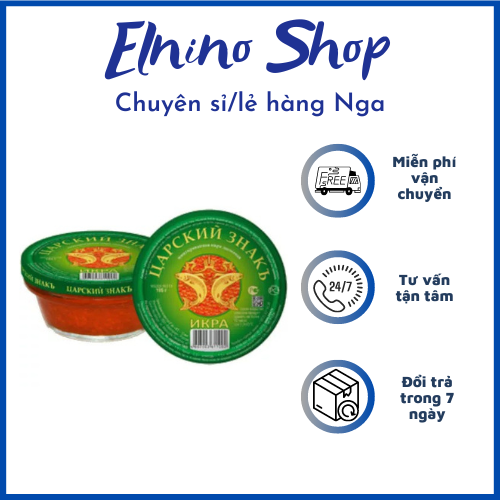 Trứng cá đỏ 105g , Trứng cá hồi Nga