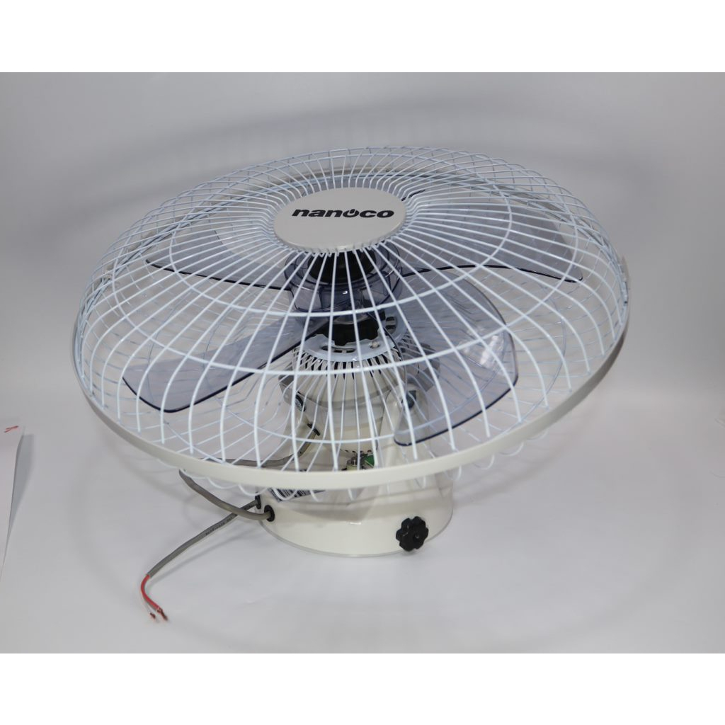 Quạt đảo cơ 5 cánh Nanoco model NOF1609 màu trắng (3 cấp độ gió, công suất 47w)