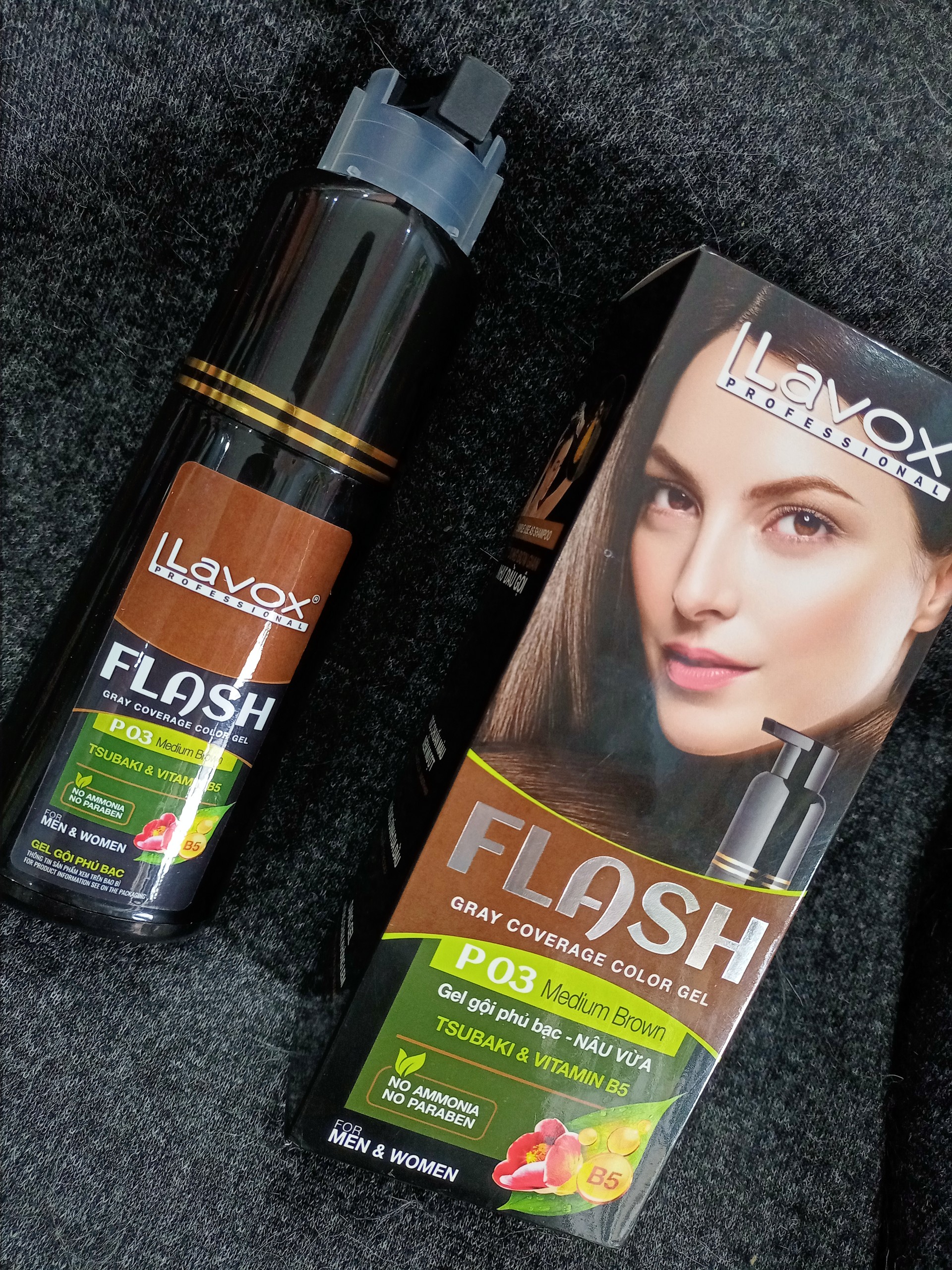 Gội phủ bạc Flash Lavox 200ml có 5 màu
