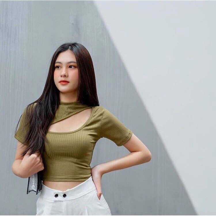Áo croptop mới về, ÁO KHOÉT NGỰC