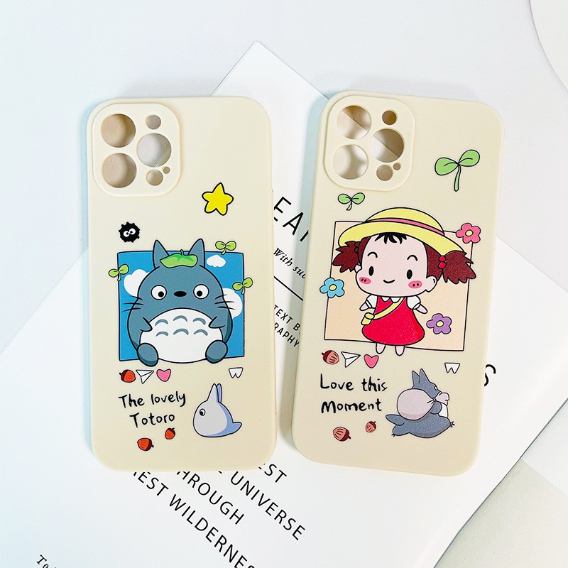 Ốp lưng iPhone in hình cô gái và mèo_CongHoa-Store