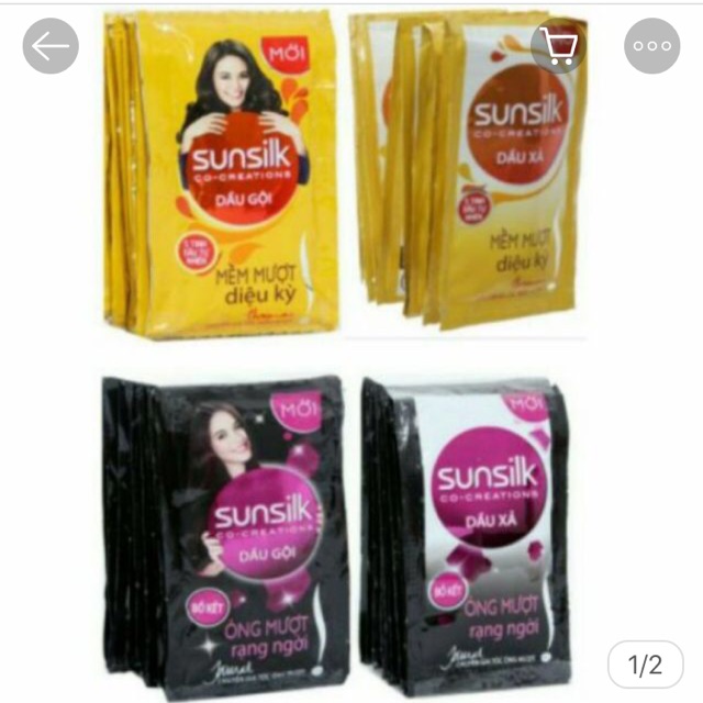 Combo 6 dây dầu gội , xả sunsilk các loại