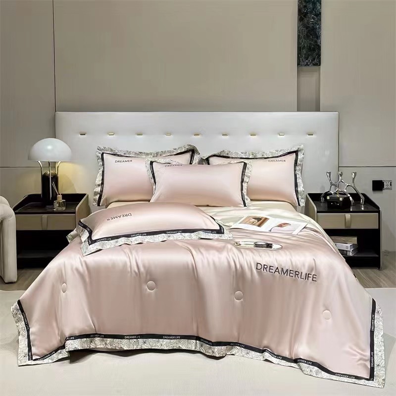(❤GIÁ CỰC RẺ ) Set Chăn Ga Gối Phi Lụa DREAMERLIVE Mix Màu Ga Cao Cấp 4 Món