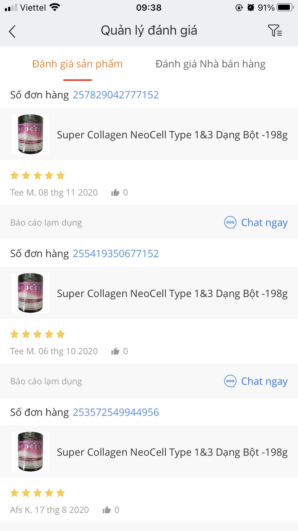 Super Collagen NeoCell Type 1&3 Dạng Bột -198g
