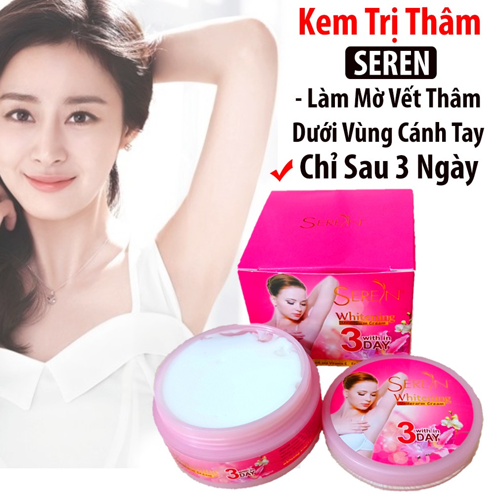 Kem khử thâm nách 3 day seren chính hãng thái lan khử thâm vĩnh viễn trắng nách