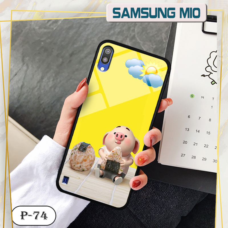 Ốp lưng kính 3D cute Samsung M10