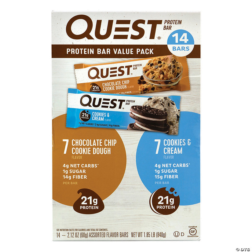 Bánh Quest Protein Bars Breakdown Full Box 12 Bar 21gr Bánh Protein Hạt