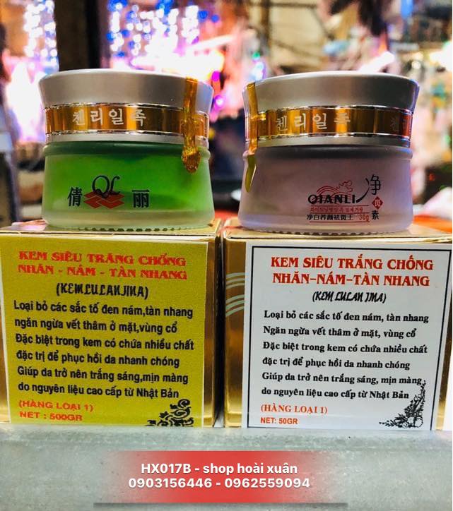 [HCM]Kem QianLi siêu trắng chống nhăn QL dành cho da nám tàn nhang - Kem lulanjina - HX017B - Làm đẹp / Chăm sóc da mặt / Dưỡng da &amp Serum