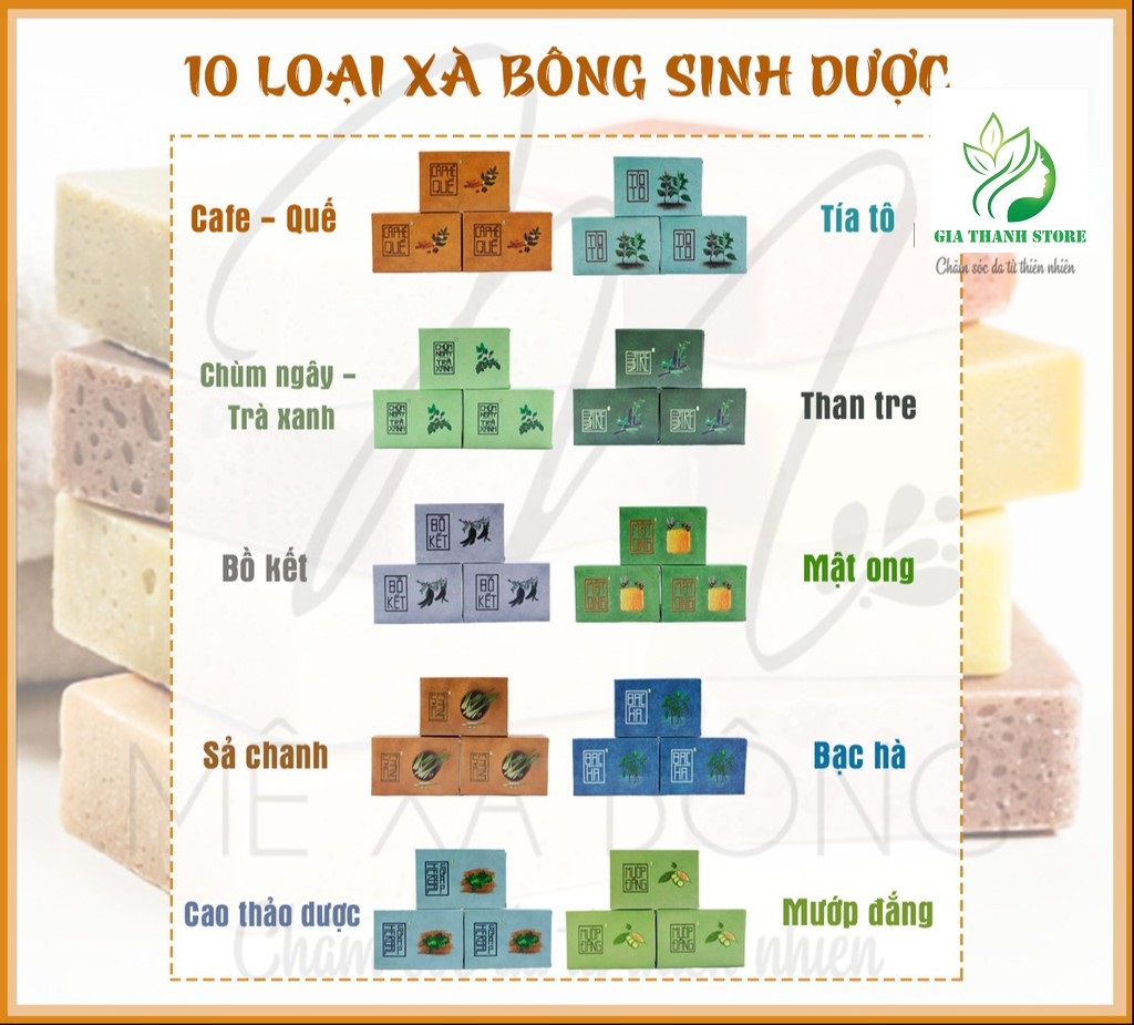 Xà bông Sinh Dược Bạc hà , xà phòng handmade 100gr, 100% thảo dược thiên nhiên giúp dưỡng da, ngưa mụn ,an toàn cho bé và phụ nữ sau sinh