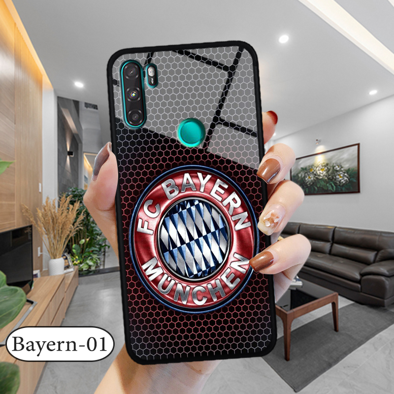 Ốp lưng kính VSMART ACTIVE 3 in 3D hình logo CLB bóng đá