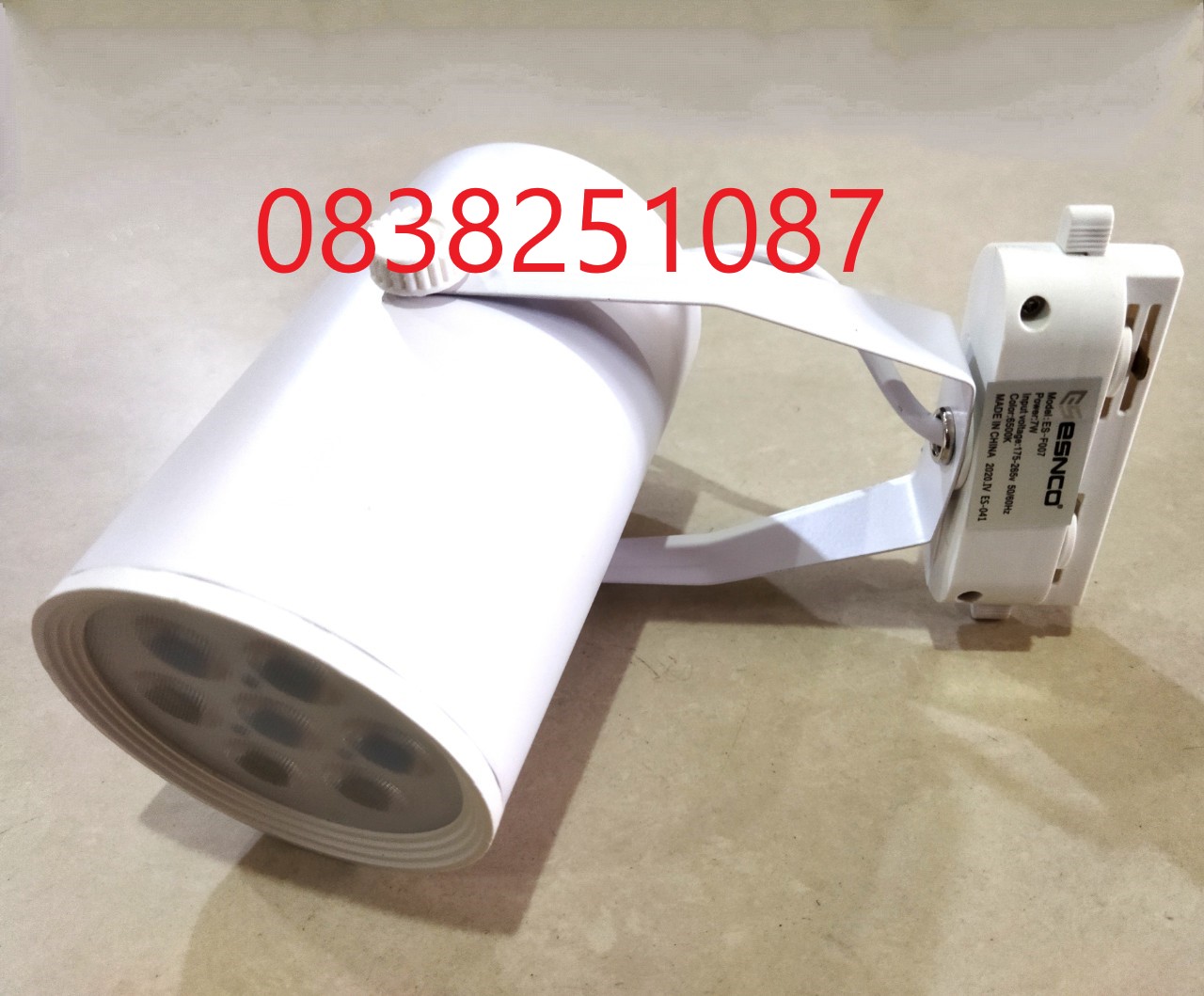 [HCM]Đèn LED soi tranh 7w cao cấp ( Thân trắng ) ĐÈN RAY 7W