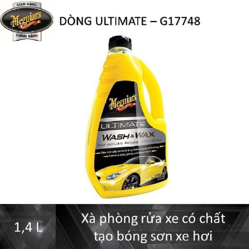 Meguiars Xà phòng rửa xe có chất tạo bóng dòng Ultimate - Ultimate Wash & Wax, G17748, 1,4L