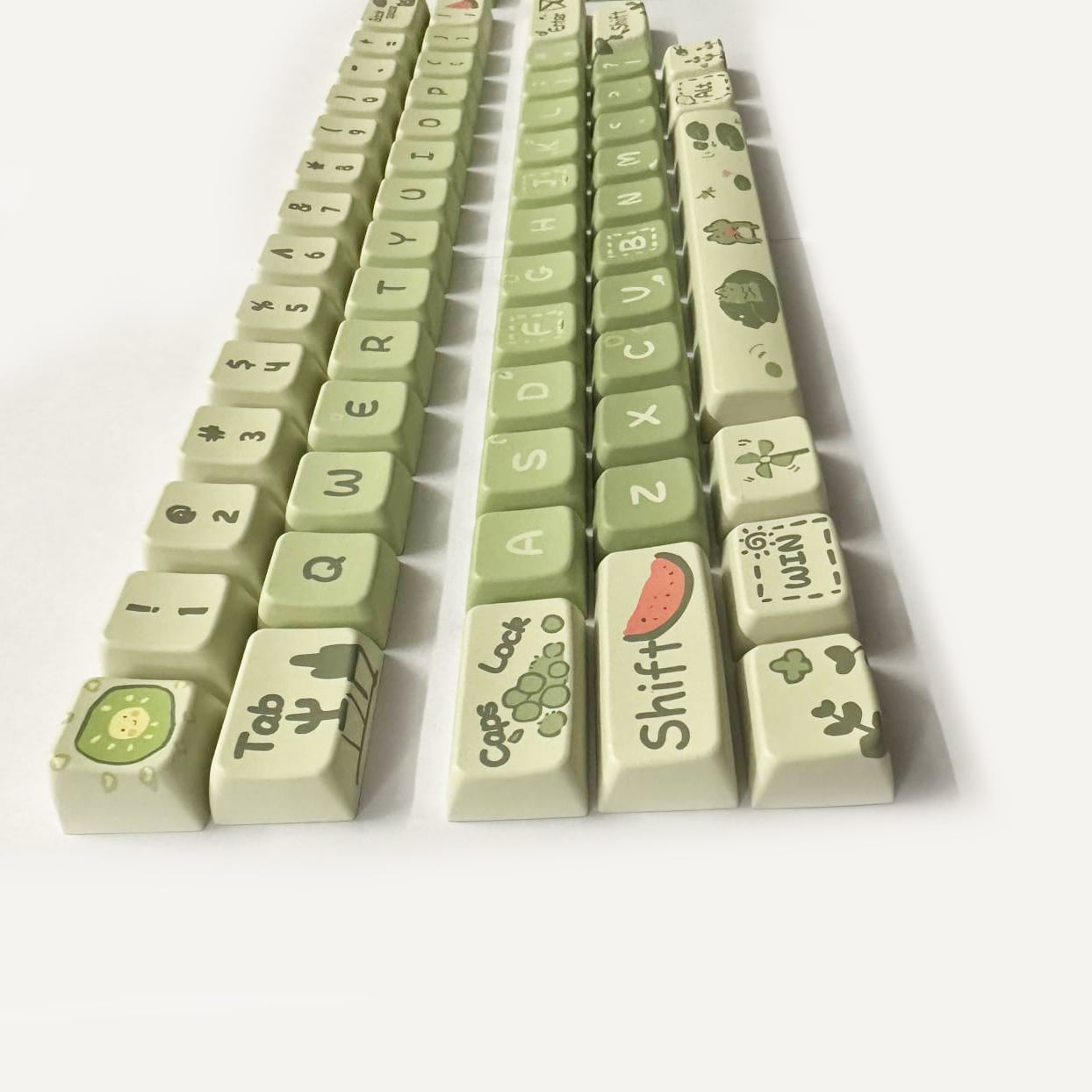 Bộ nút bàn phím cơ | Keycap MDA LMK67 - Meow meow | PBT Dyesub