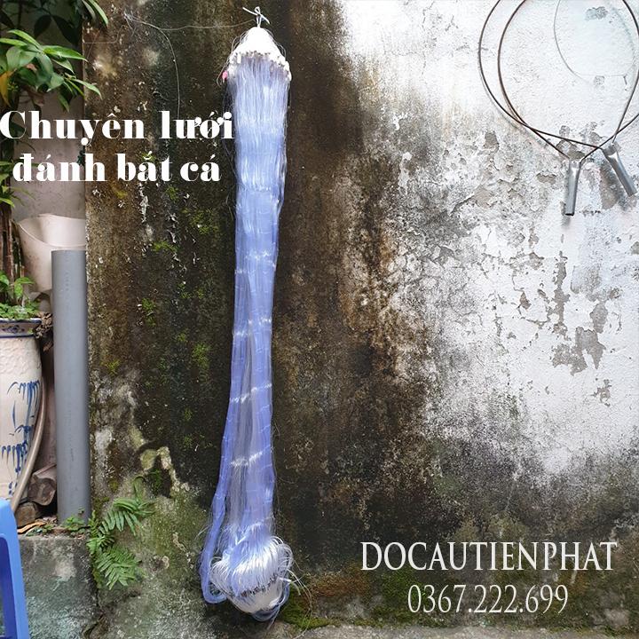 lưới cá, lưới đánh cá ba màn mắt 7cm và 8cm cao 1m2 dài 70m