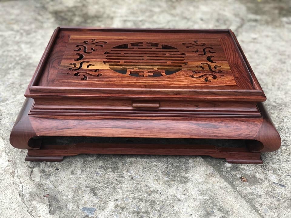 khay trà cao cấp gỗ cẩm việt