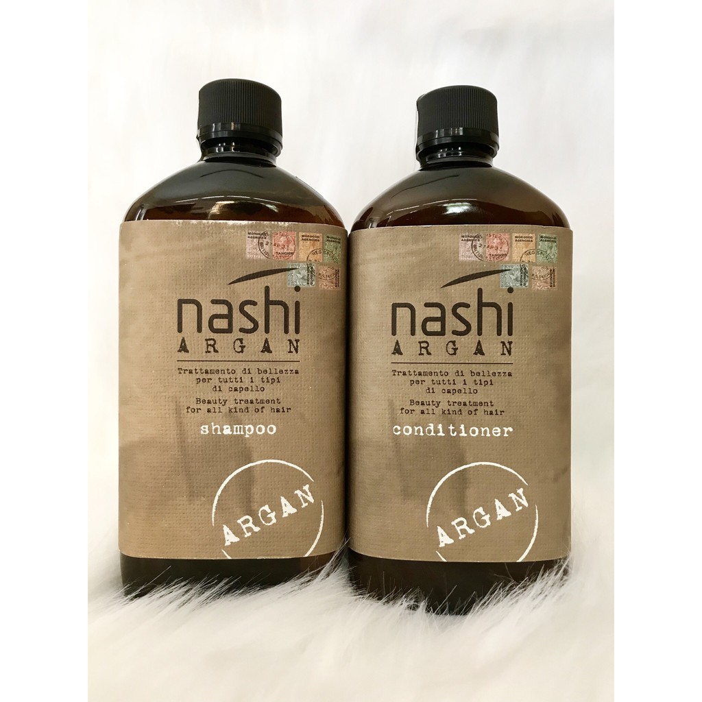 Argan revitalizing shampoo shampoo 500ml x 2 + Argan Premium Soft Dry Drain