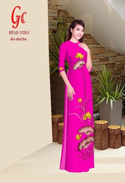 [HCM]Vải áo dài hoa sen