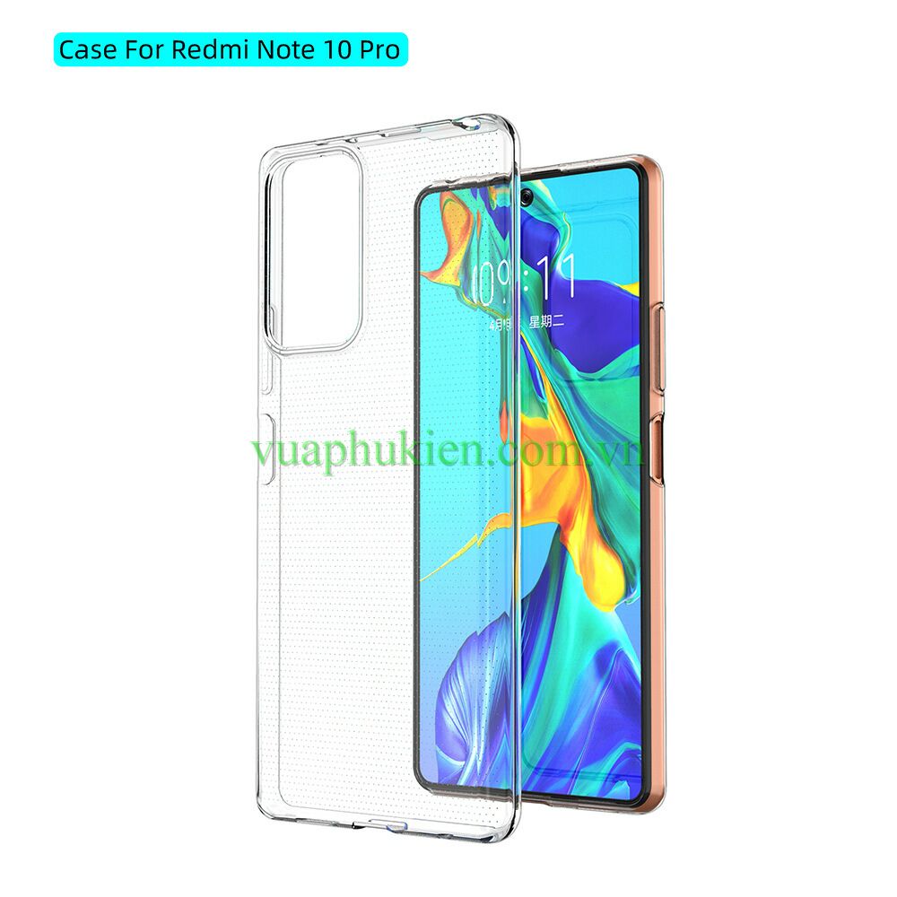 Ốp lưng silicon trong suốt cho xiaomi redmi note 10 pro, redmi note 10s, redmi note 10