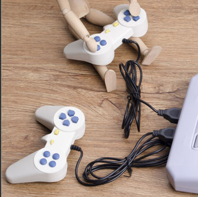 Bộ 2 Tay cầm chơi game điện tử 4 nút 9 lỗ