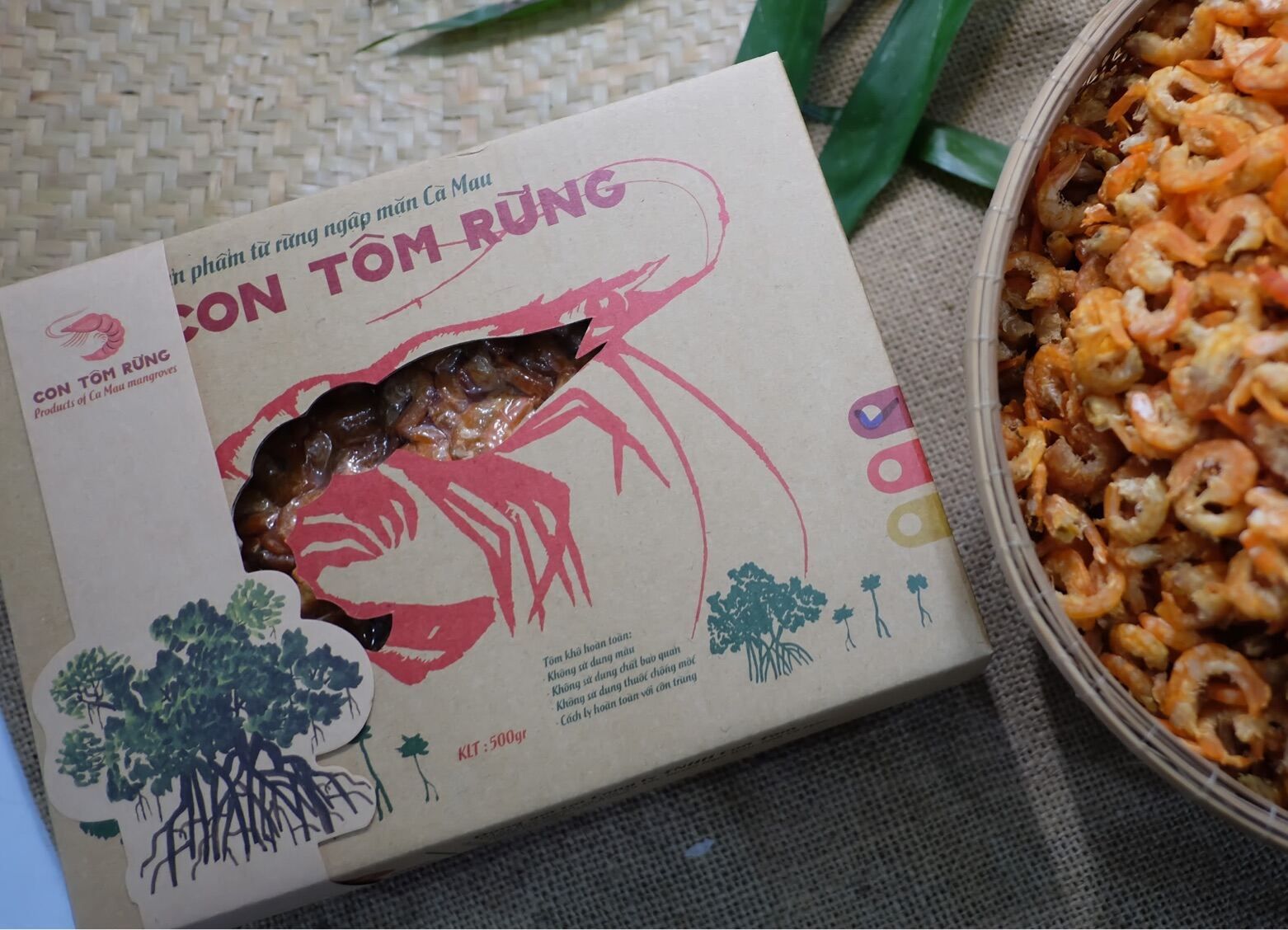 Tôm khô đặc biệt Con Tôm Rừng 500g