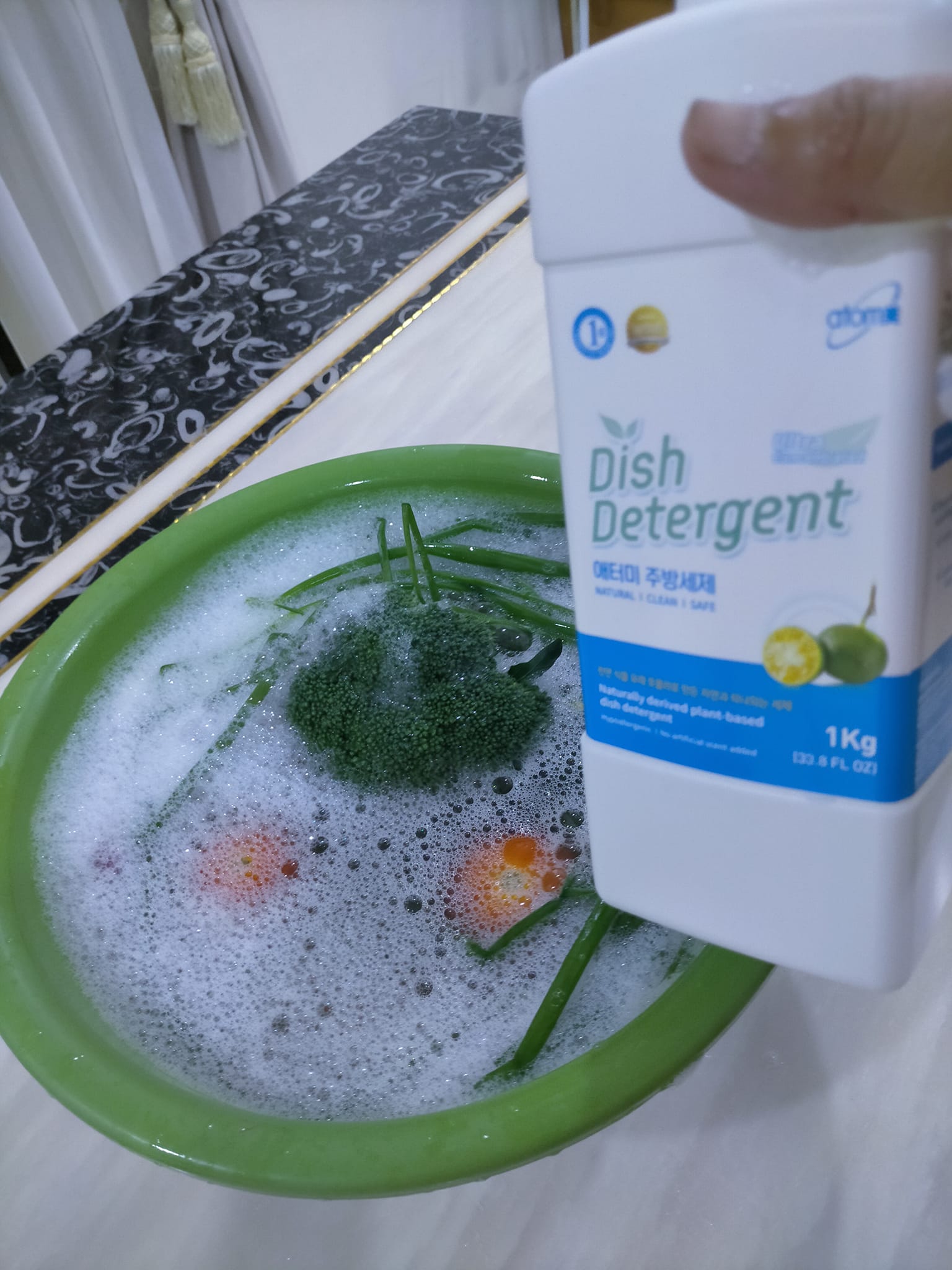 Nước rửa chén & hoa quả kèm vòi  Atomy Dish Detergent