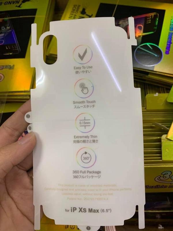 [HCM]Miếng dán PPF Full viền mặt lưng sau cho iPhone X / iPhone XS
