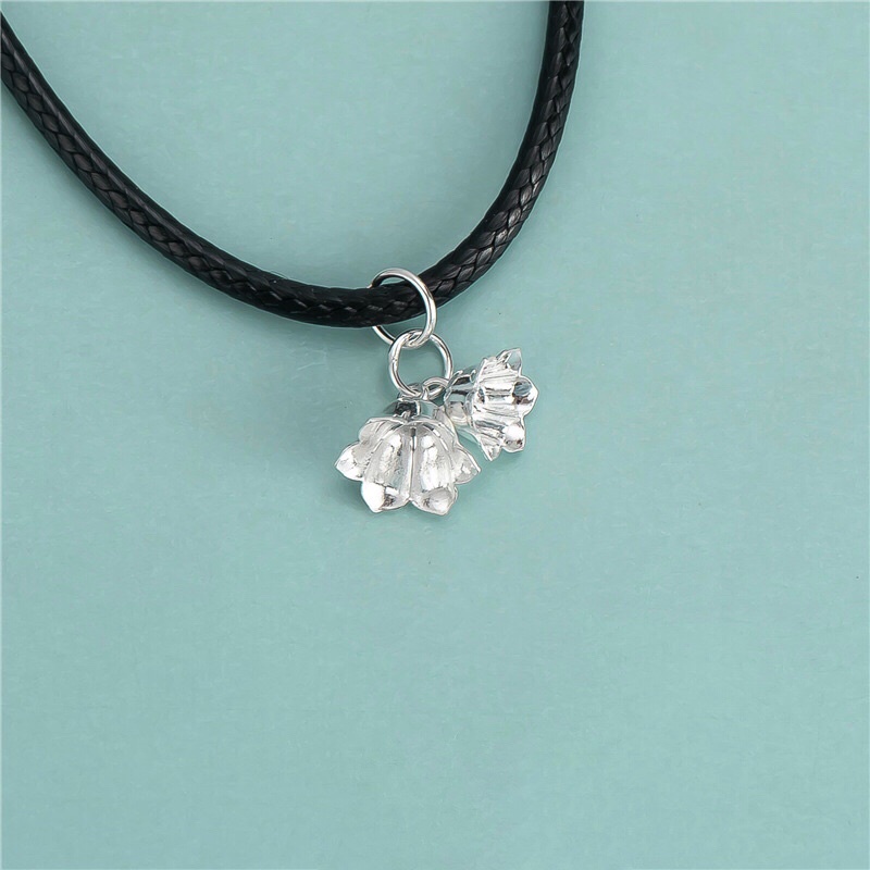 [S925] Charm bạc hoa treo - MH130
