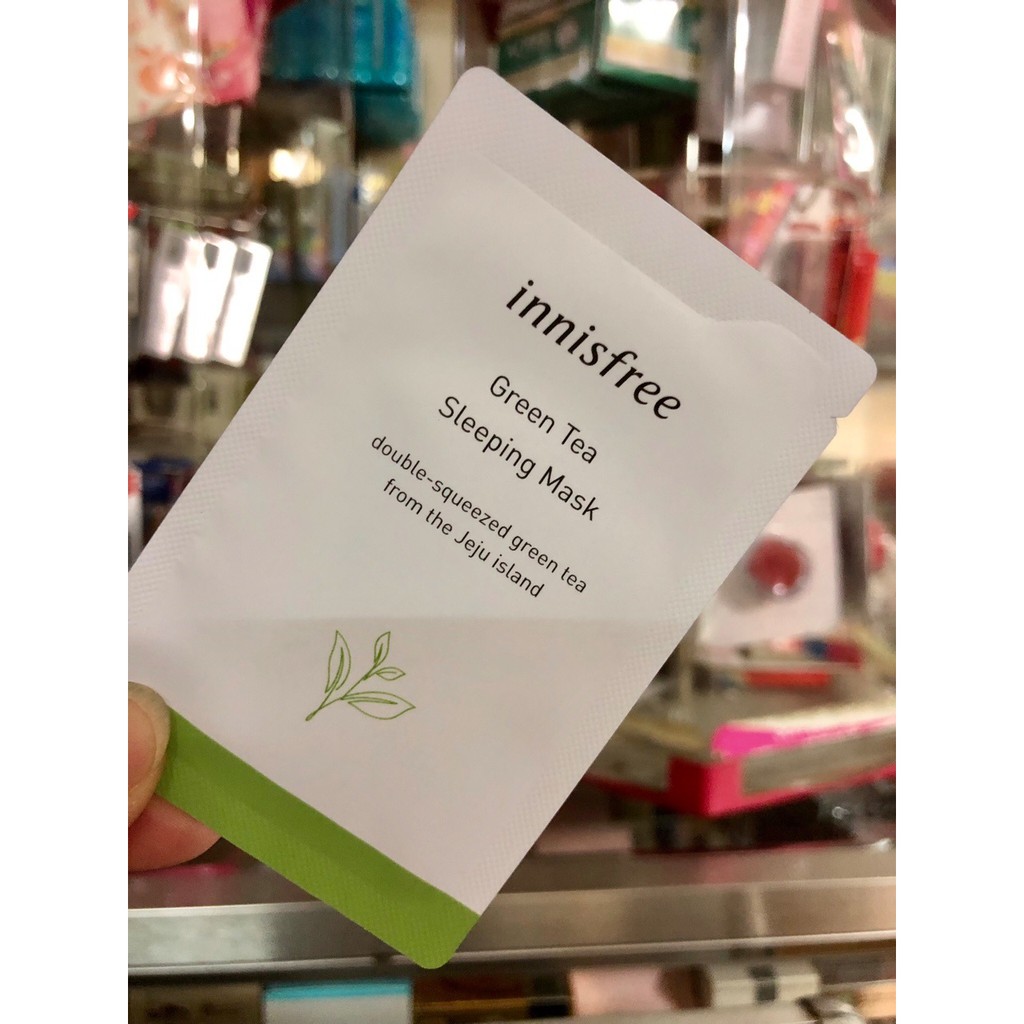 [HCM]Sample mặt nạ ngủ Innisfree Green Tea Sleeping Mask 4ml