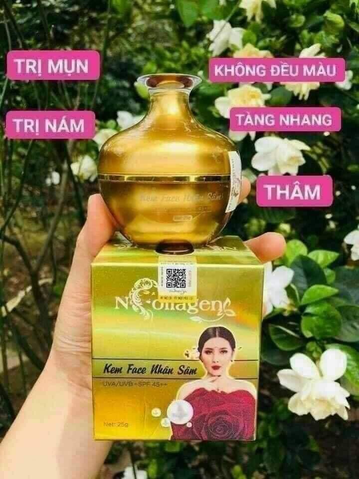 [ chính hãng] KEM FACE NHÂN SÂM N COLLAGEN 25gr