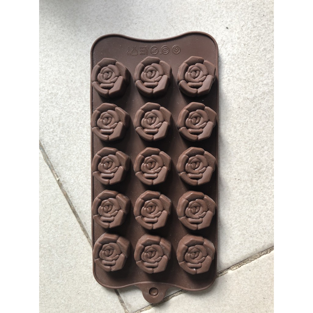 Khuôn silicon hoa đổ thạch, socola