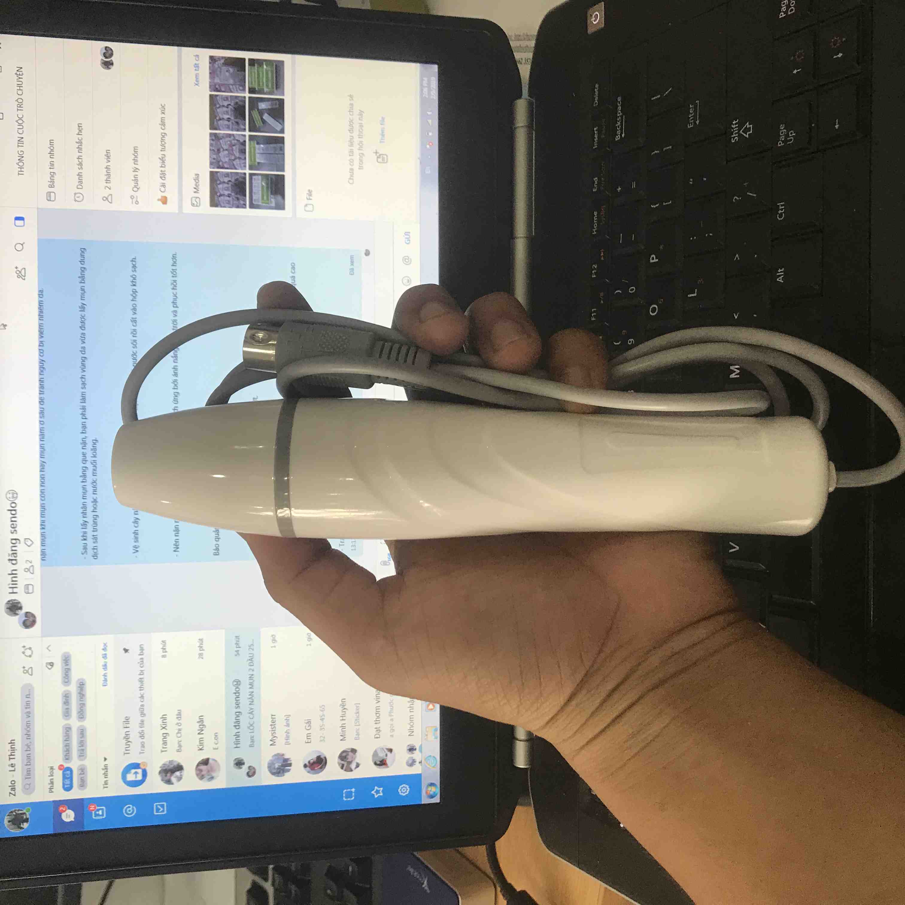 [HCM]TAY CẦM ĐIỆN TÍM SÁT KHUẨN CHO MÁY THẨM MỸ