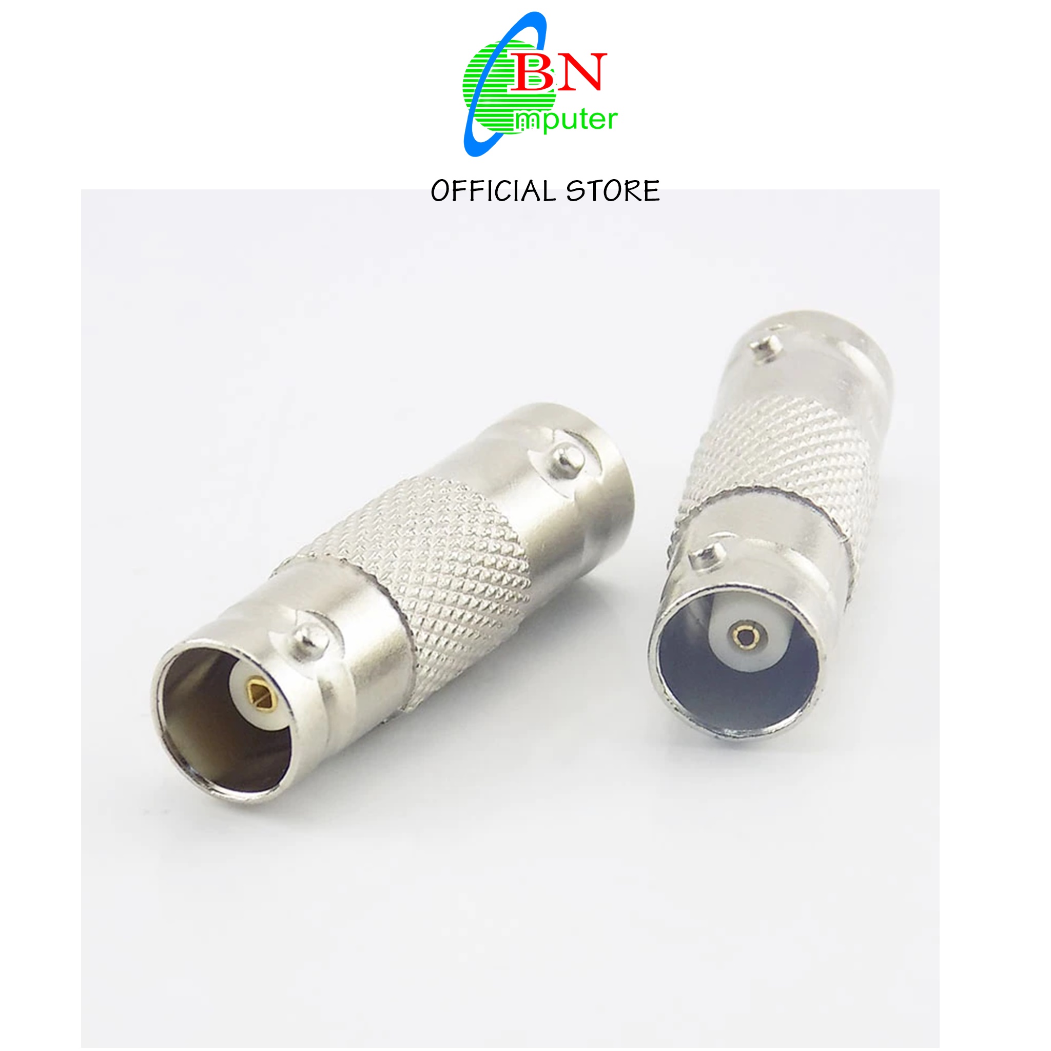 Rắc nối 2 BNC dây cáp đồng trục thi công camera